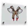 Crossed Tomahawks Tribal Sticker