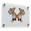Crossed Tomahawks Vinyl Decal