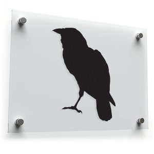Crow Silhouette Vinyl Sticker