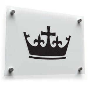 Crown Silhouette Vinyl Sticker