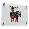 Cultural Elephant and Musician Sticker 1