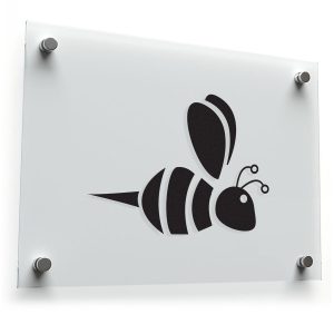 Cute Bee Silhouette Sticker