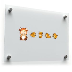 Cute Cow Sticker Set