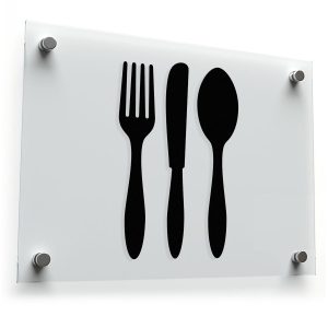 Cutlery Silhouette Sticker