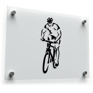 Cyclist Silhouette Sticker