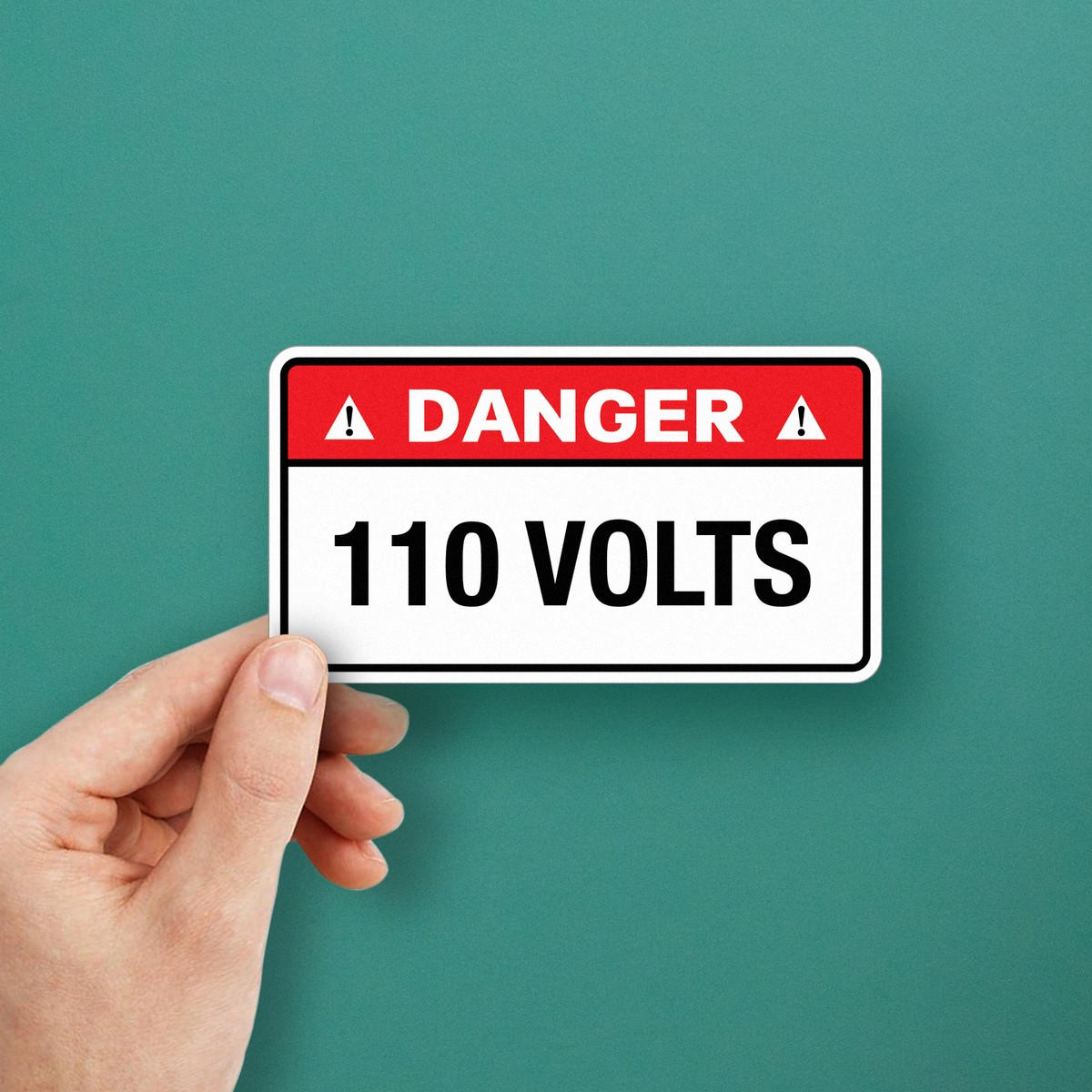 Danger 110 Volts Sticker 9 Danger 110 Volts Sticker - Image 7