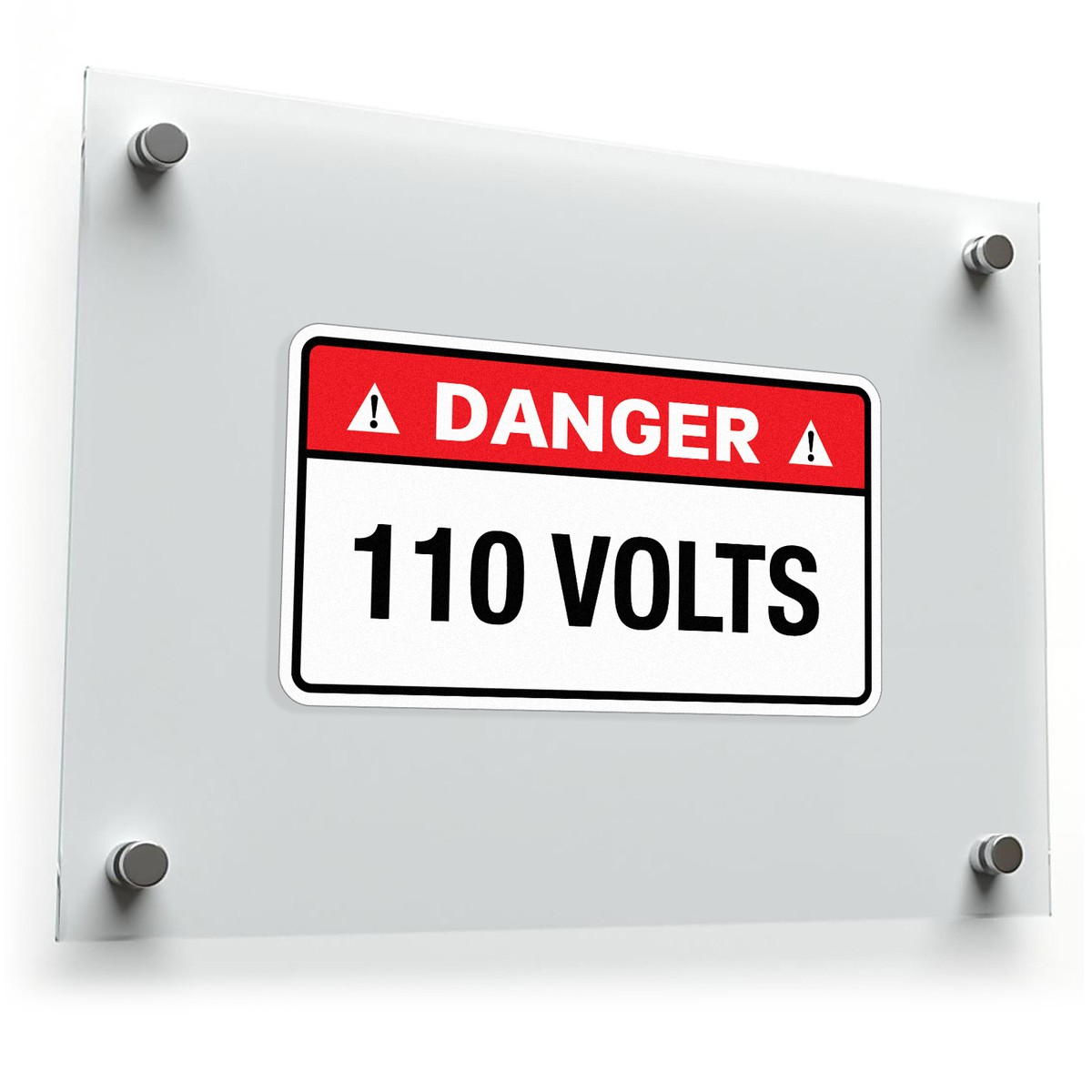 Danger 110 Volts Sticker 3 Danger 110 Volts Sticker