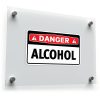 Danger Alcohol Warning Sticker