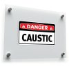 Danger Caustic Sticker 1