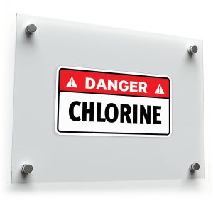 Danger Chlorine Sticker
