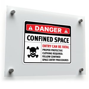 Danger Confined Space Sticker
