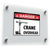 Danger Crane Overhead Sticker 1