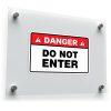 Danger Do Not Enter Sign Sticker – Red, Black 1