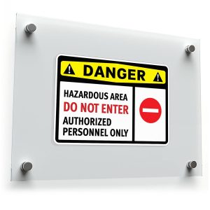 Danger Do Not Enter Sticker