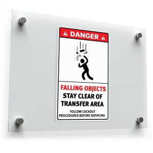 Danger Falling Objects Sticker