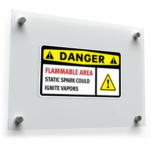 Danger Flammable Area Sticker