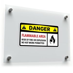 Danger Flammable Area Sticker