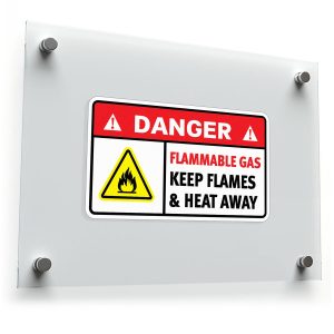 Danger Flammable Gas Sticker – High-Visibility Safety Decal