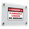 Danger Flammable Liquids No Smoking Sticker – Safety Warning