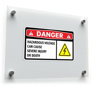 Danger Hazardous Voltage Warning Sticker