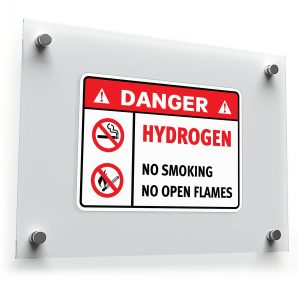 Danger Hydrogen Warning Sticker