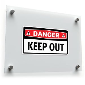 Danger Keep Out Sticker