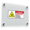 Danger Laser Light Sticker