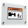 Danger Lathe Machine Vinyl Sticker 1