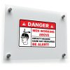 Danger Men Working Above Sticker – Impact Hazard Warning