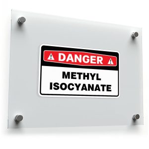 Danger Methyl Isocyanate Warning Sticker
