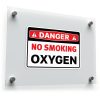 "Danger: No Smoking Oxygen" Safety Sticker 1