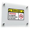 Danger Propane Warning Sticker 1