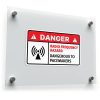 Danger Radio Frequency Hazard Sticker – "Dangerous to Pacemakers
