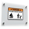 Danger Sailboat Warning Sticker 1