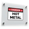 Danger Sign Sticker Hot Metal