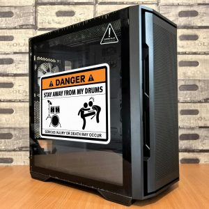 Alternative view of Danger Warning Sticker