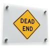 Dead End Sticker – Durable Yellow and Black Vinyl 1