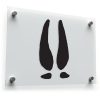 Deer Hoof Print Decal 1
