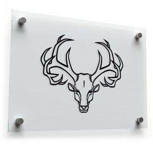 Deer Skull Antlers Vinyl Decal