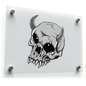 Demon Skull Vinyl Sticker