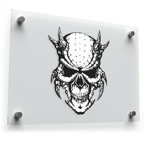 Demonic Skull Sticker