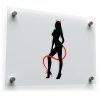 Devil Girl Silhouette Sticker