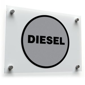Diesel Fuel Identification Sticker