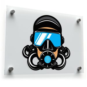 Diver Helmet Sticker