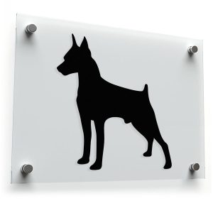 Doberman Silhouette Sticker