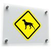 Dog Crossing Sign Sticker
