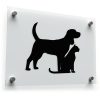 Dog and Cat Silhouette Vinyl Sticker