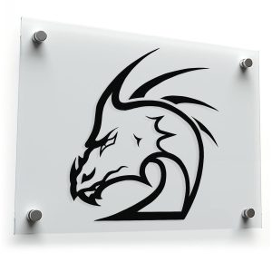 Dragon Head Silhouette Sticker