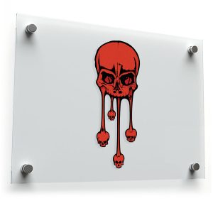 Dripping Skull Sticker