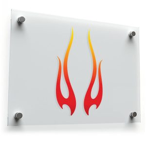 Dual Flame Decal Set
